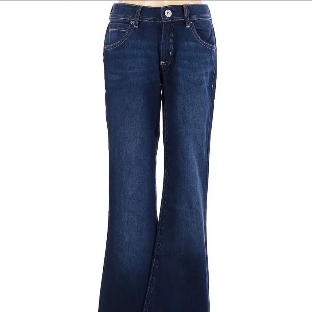 DL 1961 Sz 27 Women's Blue joy flare nirvana crop jeans